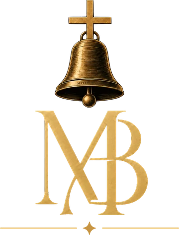 Midnight Bellman emblem: a gold bell beneath a cross over an MB monogram